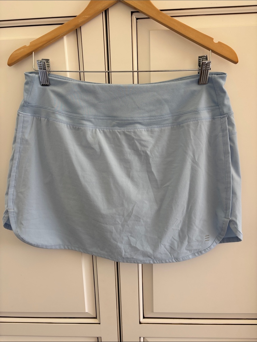 Free Fly Bamboo Lined Breeze Skort Athletic Hiking Tennis Womens Medium Blue